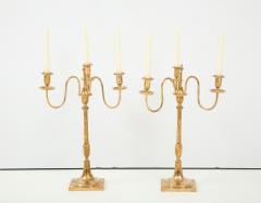  Skultuna A Pair of Swedish Skultuna Brass Candelabra Circa 1860s - 1209134