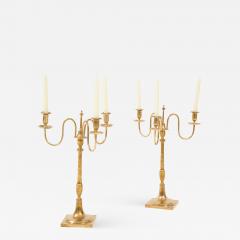  Skultuna A Pair of Swedish Skultuna Brass Candelabra Circa 1860s - 1211342