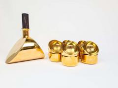  Skultuna Collection of Decanter and Bowls in Brass Pierre Forsell Skultuna Sweden 1970s - 2438366