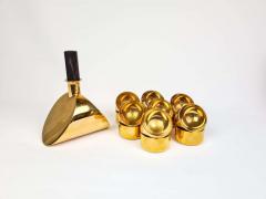  Skultuna Collection of Decanter and Bowls in Brass Pierre Forsell Skultuna Sweden 1970s - 2438367