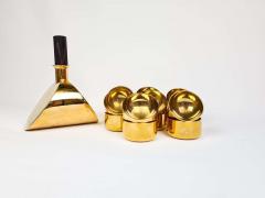  Skultuna Collection of Decanter and Bowls in Brass Pierre Forsell Skultuna Sweden 1970s - 2438368