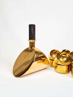  Skultuna Collection of Decanter and Bowls in Brass Pierre Forsell Skultuna Sweden 1970s - 2438371