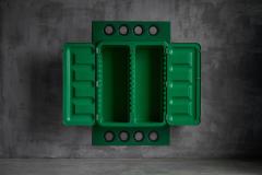  Somop Edition Somop Wardrobe in Green Molded Plastic France 1970s - 4375003