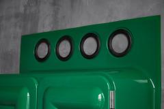  Somop Edition Somop Wardrobe in Green Molded Plastic France 1970s - 4375006