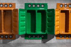  Somop Edition Somop Wardrobe in Green Molded Plastic France 1970s - 4375027
