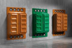  Somop Edition Somop Wardrobe in Green Molded Plastic France 1970s - 4375034