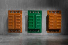  Somop Edition Somop Wardrobe in Green Molded Plastic France 1970s - 4375038