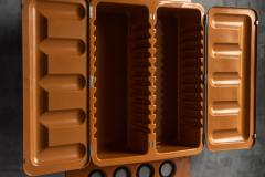  Somop Edition Somop Wardrobe in Orange Molded Plastic France 1970s - 4374997