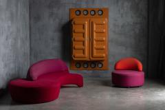 Somop Edition Somop Wardrobe in Orange Molded Plastic France 1970s - 4374998