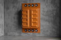  Somop Edition Somop Wardrobe in Orange Molded Plastic France 1970s - 4375018