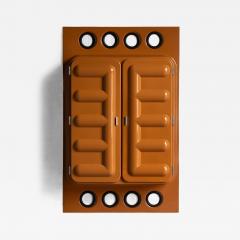  Somop Edition Somop Wardrobe in Orange Molded Plastic France 1970s - 4379162