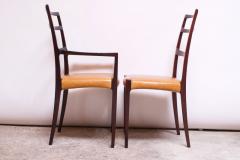  Sor M belfabrik Soro Mobelfabrik Set of Eight Danish Rosewood and Leather Dining Chairs by Sor Stolefabrik - 1174654