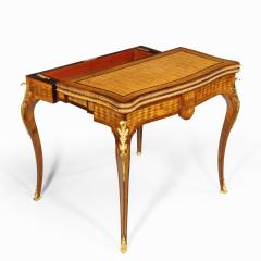  Sormani A Napoleon III parquetry card table by Sormani - 2426064