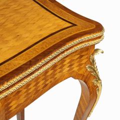  Sormani A Napoleon III parquetry card table by Sormani - 2426066