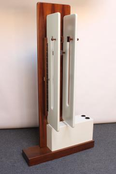  Sormani Italian Modernist Lacquered Walnut and Plastic Coat Stand by Luigi Sormani - 2700858