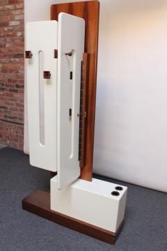  Sormani Italian Modernist Lacquered Walnut and Plastic Coat Stand by Luigi Sormani - 2700859