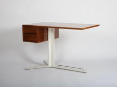  Sormani Minimalist Desk Produced by Sormani Cherry Wood and Metal c 1950 - 4512311
