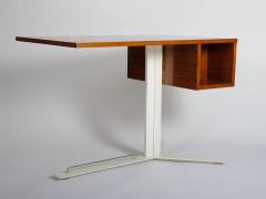  Sormani Minimalist Desk Produced by Sormani Cherry Wood and Metal c 1950 - 4512315