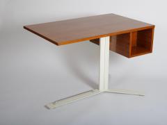  Sormani Minimalist Desk Produced by Sormani Cherry Wood and Metal c 1950 - 4512353