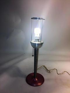  Soundrite Corp Amazing Pair of Art Moderne Anodized Spun Aluminum Lamps - 452600