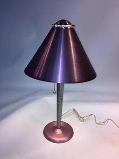  Soundrite Corp Amazing Pair of Art Moderne Anodized Spun Aluminum Lamps - 452602
