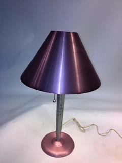  Soundrite Corp Amazing Pair of Art Moderne Anodized Spun Aluminum Lamps - 452603