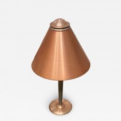  Soundrite Corp Art Deco Machine Age Spun Aluminum Lamp Pink Anodized Soundrite Corp 1930s - 4565922