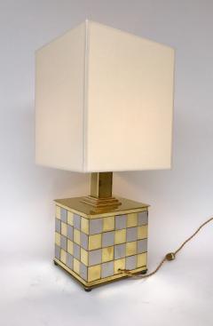  Spadafora Pair of Brass and Chrome Lamps by Spadafora Italy 1970s - 522023