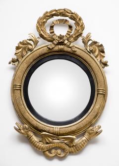  Spencer Crane Co Federal Giltwood Convex Mirror Circa 1810 - 95855