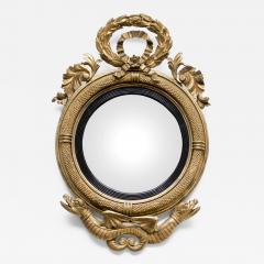  Spencer Crane Co Federal Giltwood Convex Mirror Circa 1810 - 97842