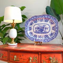  Spode Copeland Garrett Late Spode Blue and White Filigree Pattern Platter - 3060121