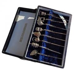  Spritzer Fuhrmann Set of 8 Sterling Silver Oriental Themed Hair Pins by Spritzer Fuhrmann - 2672739