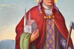  St Wolfgang of Regensburg Oil on Canvas German school 19th Century - 2698370