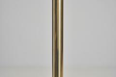  Stablet Tubular Metal and Brass Floor Lamp by Stablet France ca 1950s - 4779801