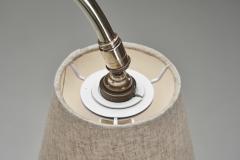  Stablet Tubular Metal and Brass Floor Lamp by Stablet France ca 1950s - 4779802