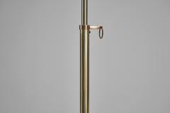  Stablet Tubular Metal and Brass Floor Lamp by Stablet France ca 1950s - 4779804
