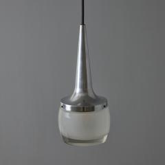  Staff Leuchten 1960s Large Staff Leuchten Pendant Lamp in Glass and Nickel - 3829039