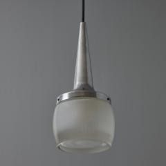  Staff Leuchten 1960s Large Staff Leuchten Pendant Lamp in Glass and Nickel - 3829040