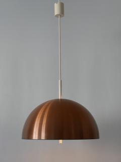  Staff Leuchten Elegant Mid Century Modern Copper Pendant Lamp by Staff Schwarz Germany 1960s - 2244952