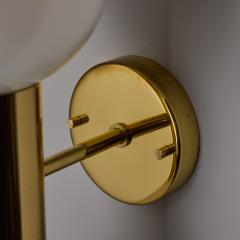 Staff Leuchten Pair of 1970s Motoko Ishii Opaline Glass Double Sconces for Staff Leuchten - 4281461