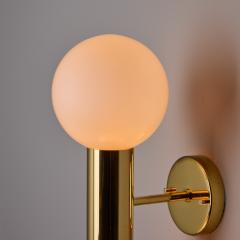  Staff Leuchten Pair of 1970s Motoko Ishii Opaline Glass Double Sconces for Staff Leuchten - 4281467