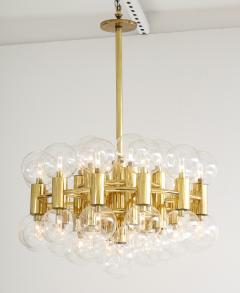  Staff Leuchten Rare Motoko Ishii for Staff Leuchten chandelier in Brass with 37 Globes - 3084243