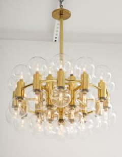  Staff Leuchten Rare Motoko Ishii for Staff Leuchten chandelier in Brass with 37 Globes - 3084246