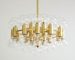  Staff Leuchten Rare Motoko Ishii for Staff Leuchten chandelier in Brass with 37 Globes - 3084248