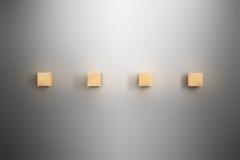  Staff Leuchten Set of Four Cube Wall Lamps by Staff Leuchten Germany ca 1960s - 4410461