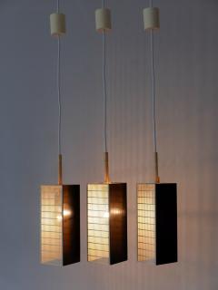  Staff Leuchten Set of Three Mid Century Modern Pendant Lamps by Staff Leuchten Germany 1960s - 3399419