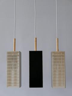  Staff Leuchten Set of Three Mid Century Modern Pendant Lamps by Staff Leuchten Germany 1960s - 3399425