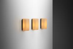  Staff Leuchten Set of Three Opaline Wall Lamps by Staff Leuchten Germany 1960s - 4348865