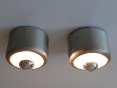  Staff Leuchten Set of Two Mid Century Donut Ceiling Fixtures or Sconces by Staff Germany 1970s - 2952821