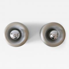  Staff Leuchten Set of Two Mid Century Donut Ceiling Fixtures or Sconces by Staff Germany 1970s - 2957133